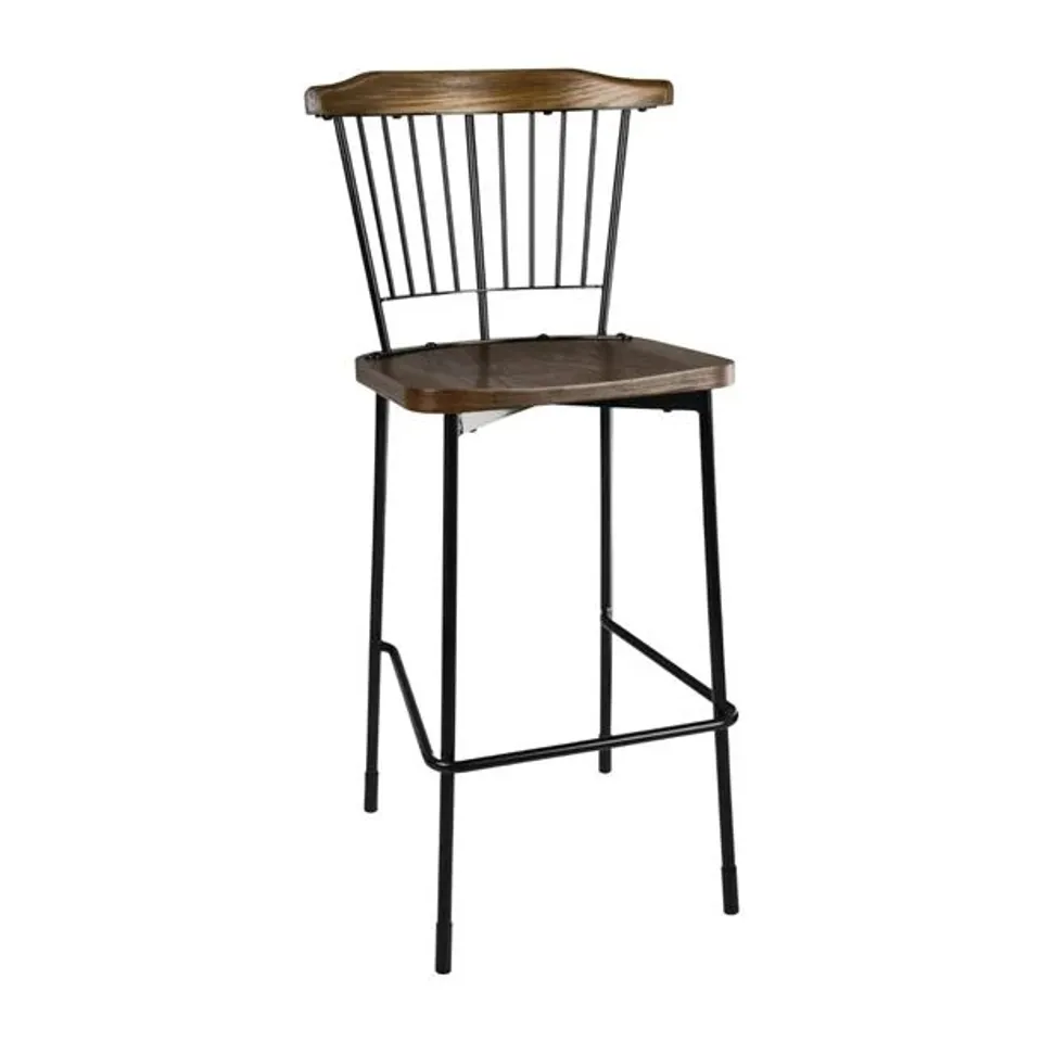 BOXED BOLERO SCANDI HIGH STOOLS BLACK 1PK