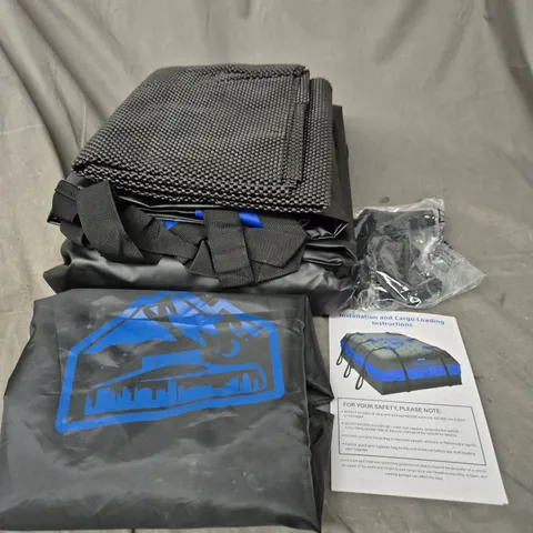 CAR ROOF CARGO BAG WITH STRAPS & MANUAL