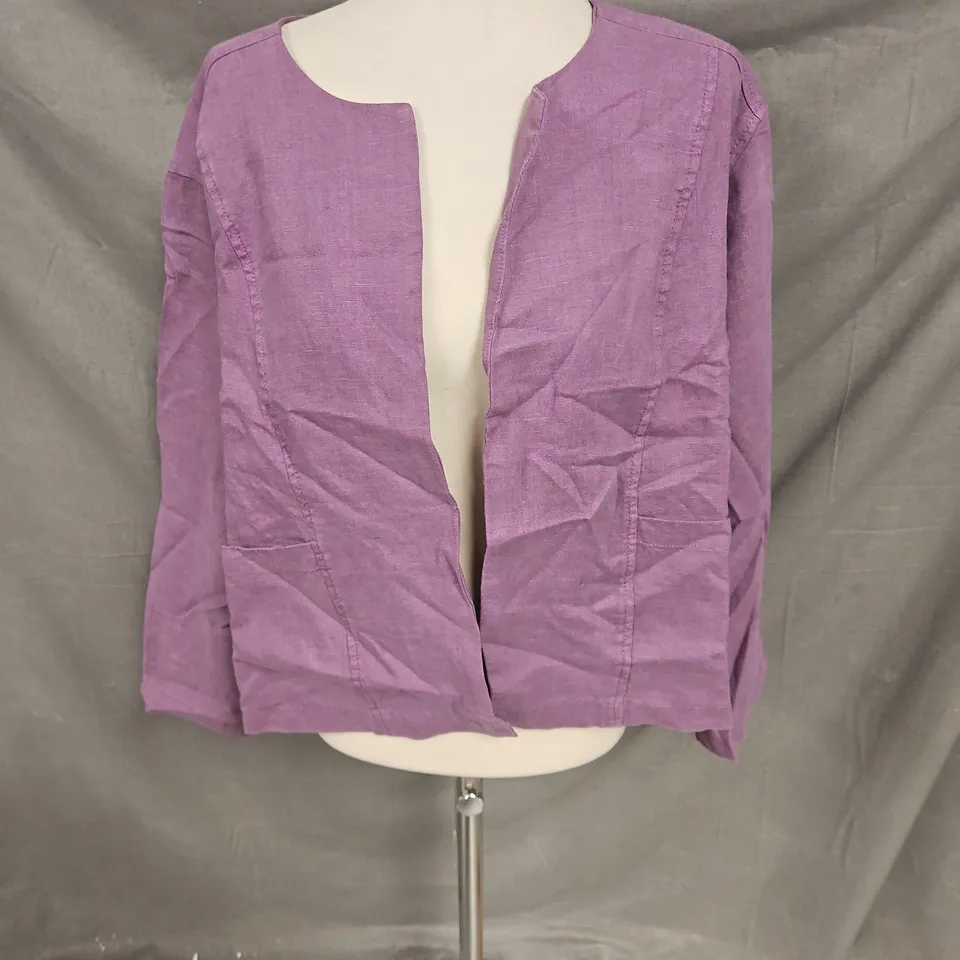 SEASALT CORNWALL COUNTRY LANE JACKET IN LIGHT DAMSON SIZE 26-28