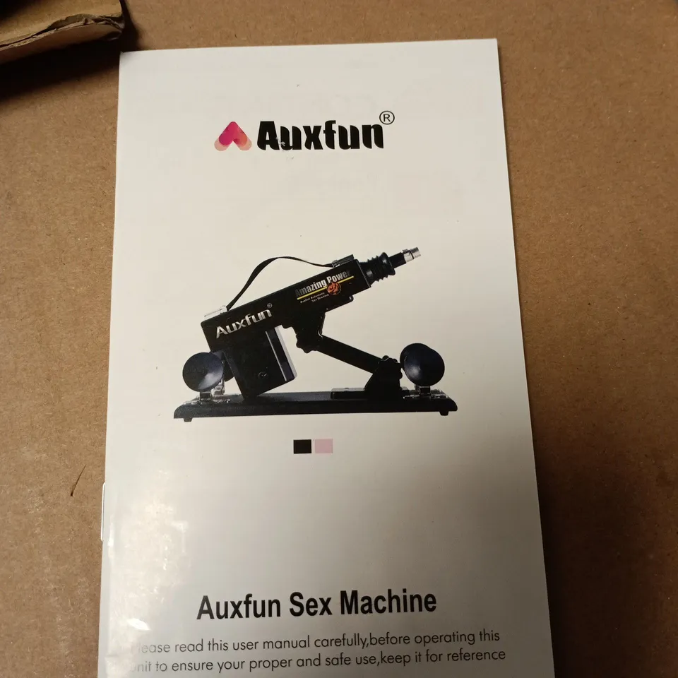 AUXFUN SEX MACHINE WITH SEALED ACCESSORIES