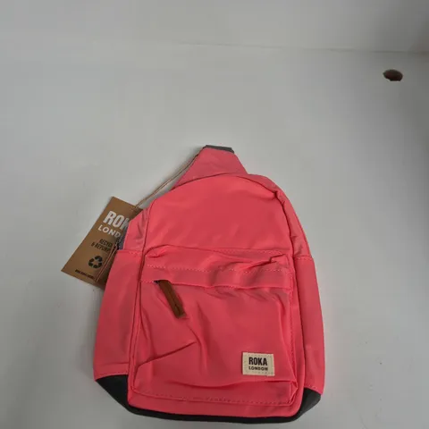 ROKA LONDON PINK NYLON BACKPACK