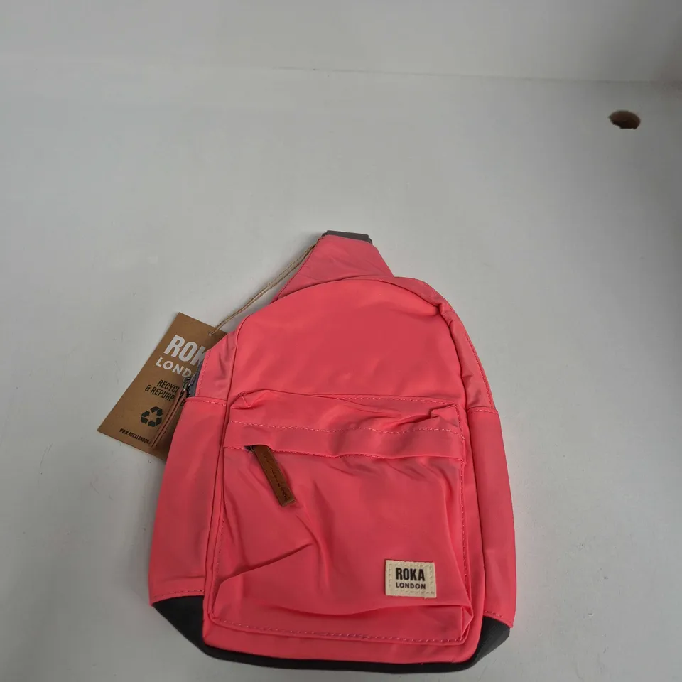ROKA LONDON PINK NYLON BACKPACK