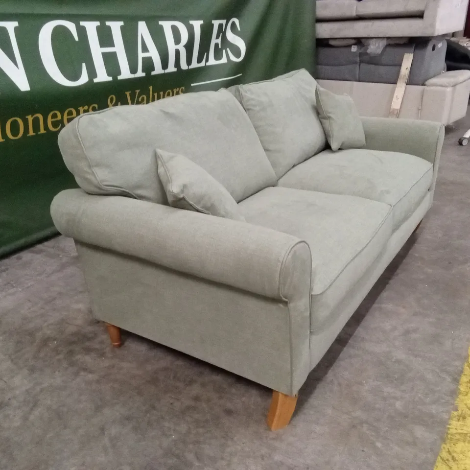 WILLIAM FABRIC 3 SEATER SOFA - OLIVE RRP £1099
