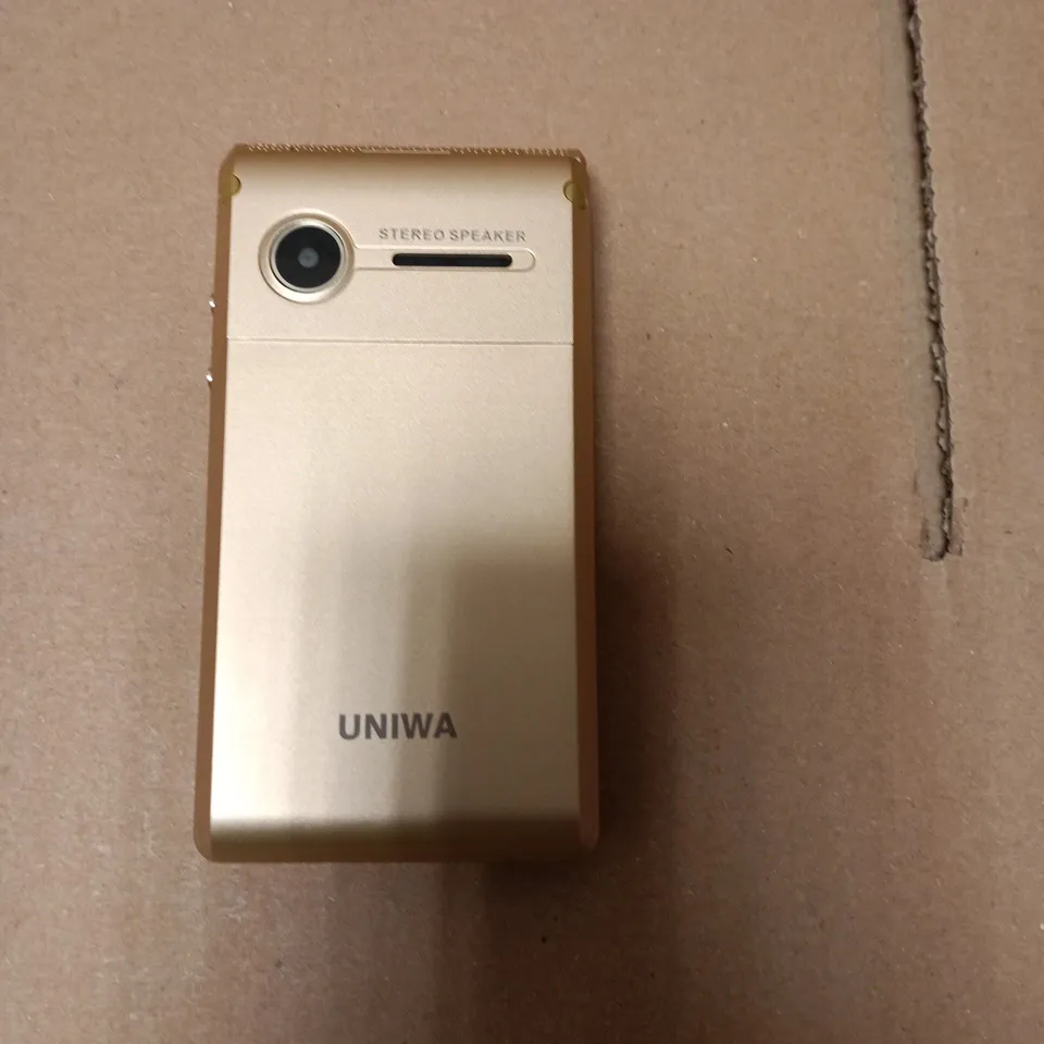 UNIWA X28 Flip Phone – Gold, with Box