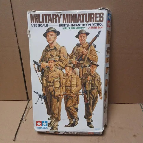 TAMIYA MILITARY MINIATURES 1/35 SCALE BRITISH INFANTRY ON PATROL MODEL KIT