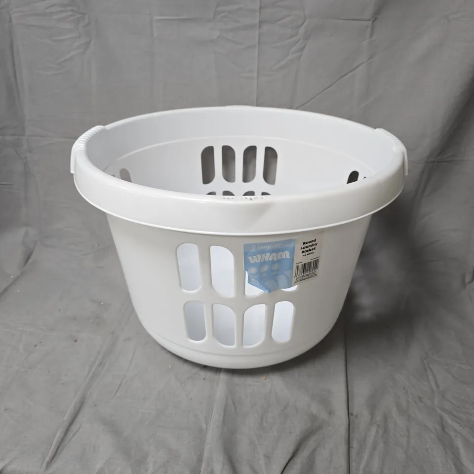 WHAM ROUND LAUNDRY BASKET – ICE WHITE