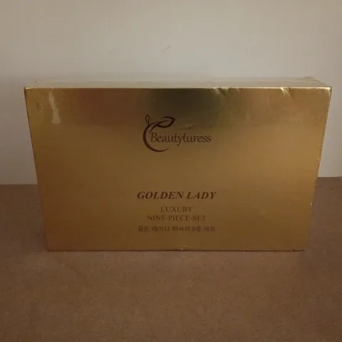 BOXED AND SEALED BEAUTYTURESS GOLDEN LADY LUXURY NINE-PIECE SET