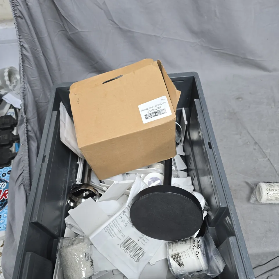 TOTE OF APPROXIMATELY 15 ASSORTED ITEMS TO INCLUDE: GORILLA TAPE AND LARGE CREPE BANDAGES