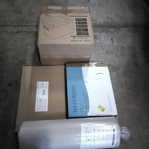 PALLET OF HOUSEHOLD ITEMS TO INCLUDE BREAD MAKER,PICTURE FRAME SET,KITCHEN FAUCET, RUG AND OTHER ASSORTED ITEMS...