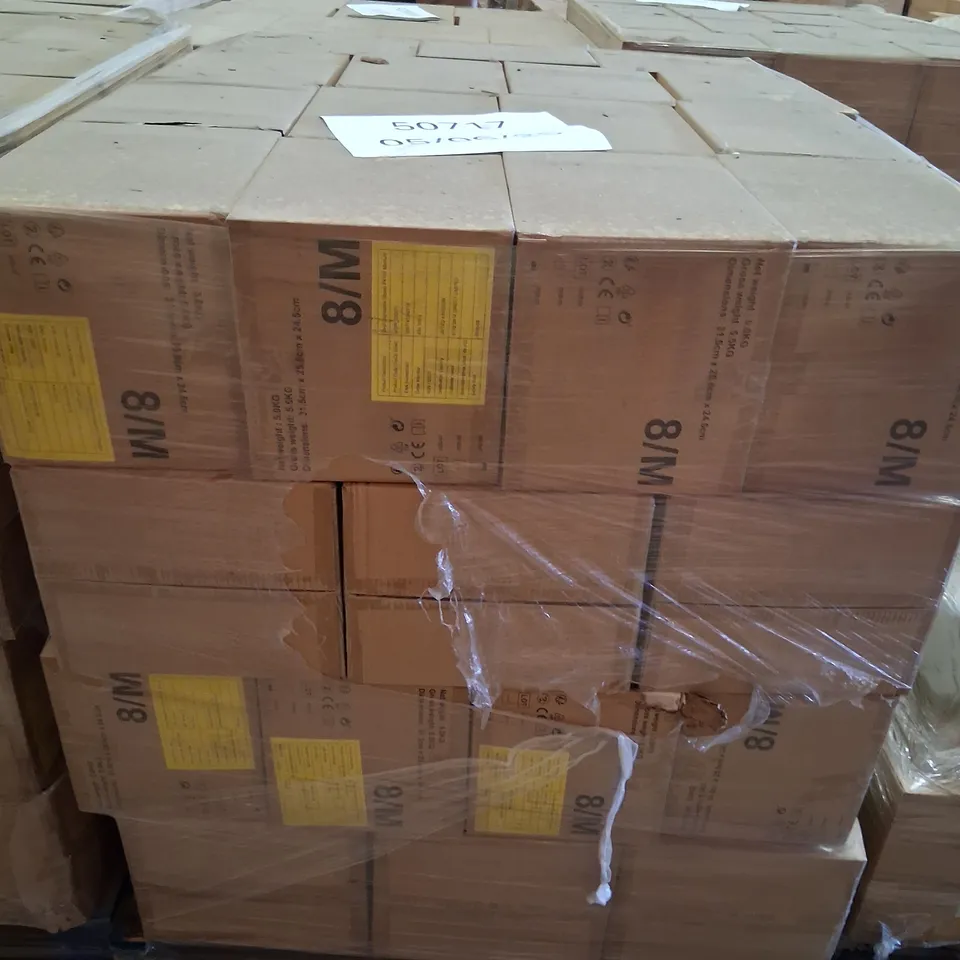PALLET OF APPROXIMATELY 60 CARTONS OF TEN BOXES OF BRAND NEW INTCO VINYL DISPOSABLE GLOVES POWDER FREE 8/M 100 PAIRS PER BOX