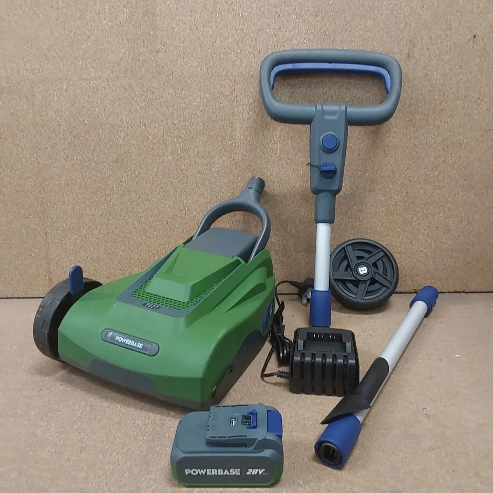 BOXED POWERBASE 21.5cm 20V CORDLESS CITY MOWER 
