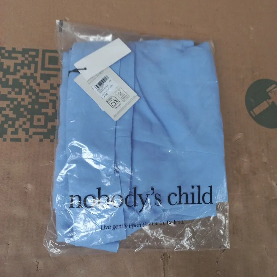 BAGGED NOBODY'S CHILD CHELSEA MIDI DRESS IN BLUE SIZE UK 10