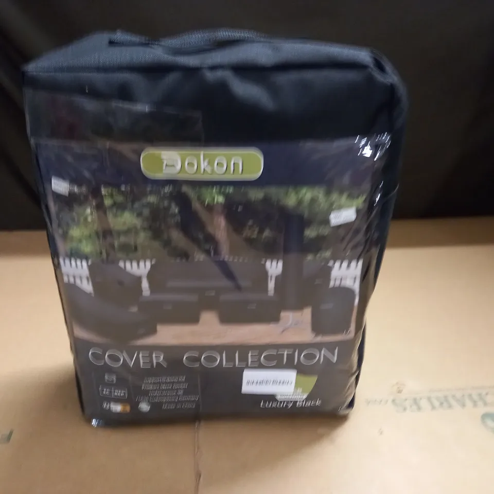 DOKON GARDEN FURNITURE COVER IN BLACK - 215X125X170