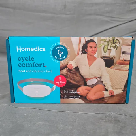 HOMEDICS CYCLE COMFORT HEAT & VIBRATION BELT – BOXED