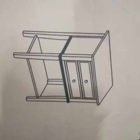 BOXED 2 DRAWER BEDSIDE TABLE