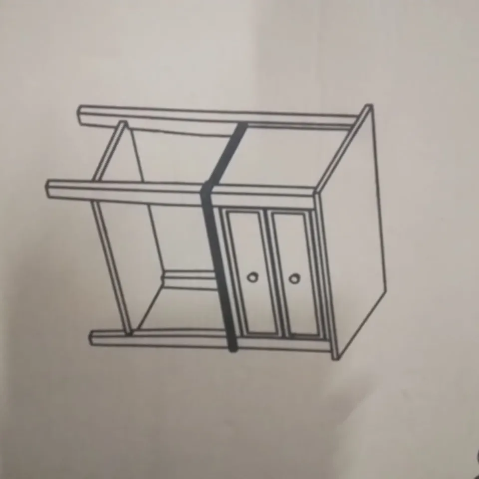 BOXED 2 DRAWER BEDSIDE TABLE
