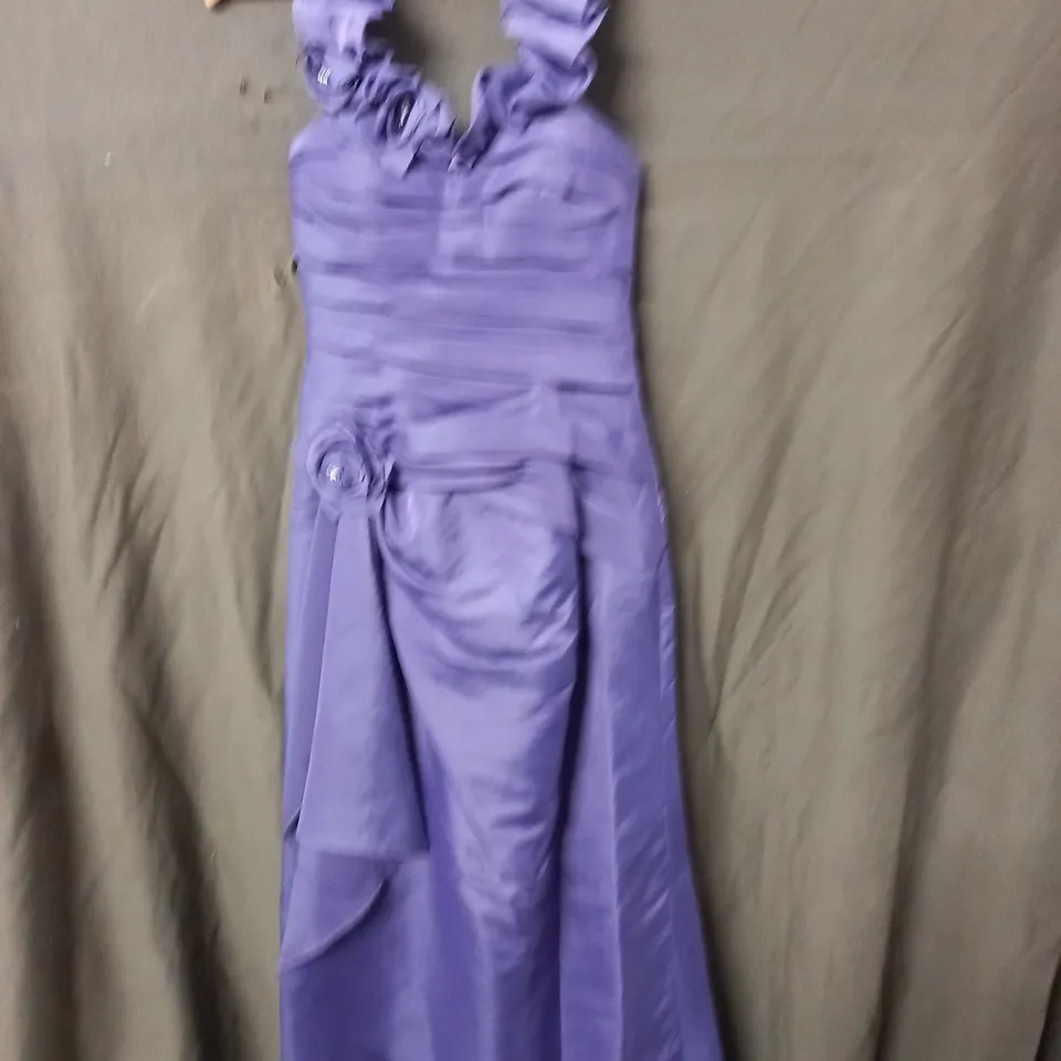 RONALD JOYCE PURPLE OCCASIONAL DRESS - UK 10