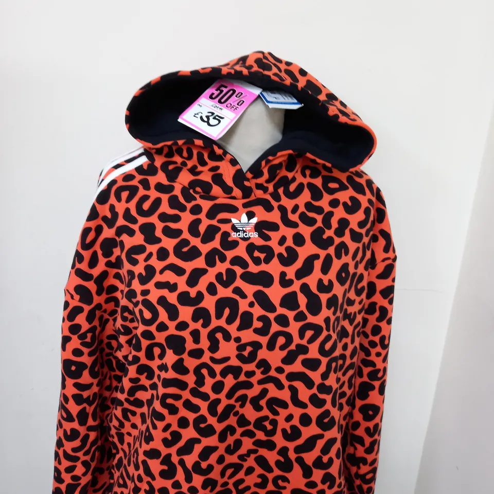 ADIDAS ORIGINAL ANIMAL PRINT HOODIE SIZE 10