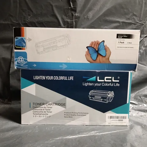 BOX OF APPROXIMATELY 10 ASSORTED TONER CARTRIDGES