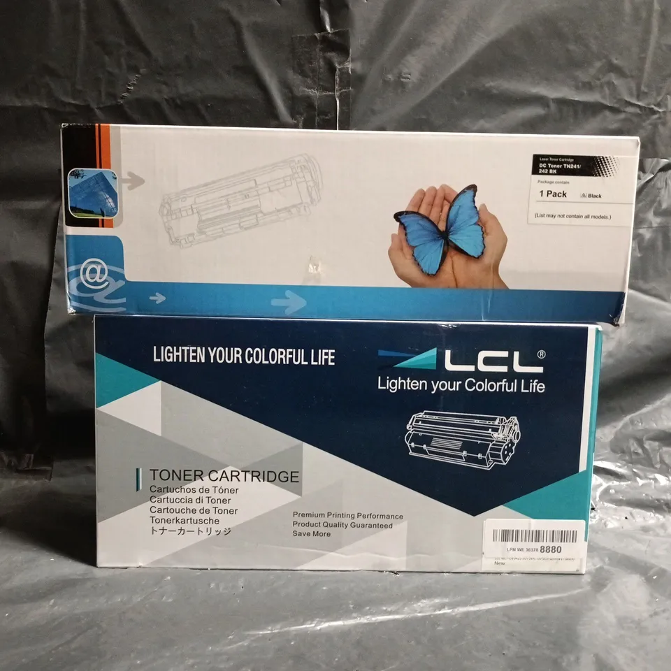 BOX OF APPROXIMATELY 10 ASSORTED TONER CARTRIDGES