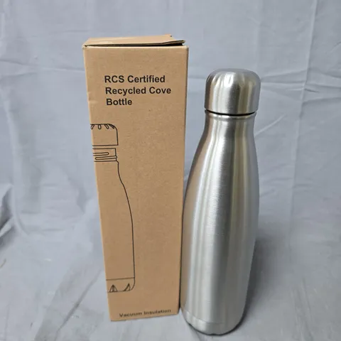 BOXED RCS CERTIFIED RECYCLED COVE BOTTLE – STAINLESS STEEL VACUUM-INSULATED WATER BOTTLE 