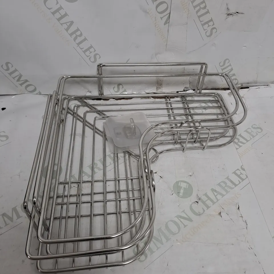 SFIXX STAINLESS STEEL ULTRA HOOK SHOWER CADDY SET OF 2