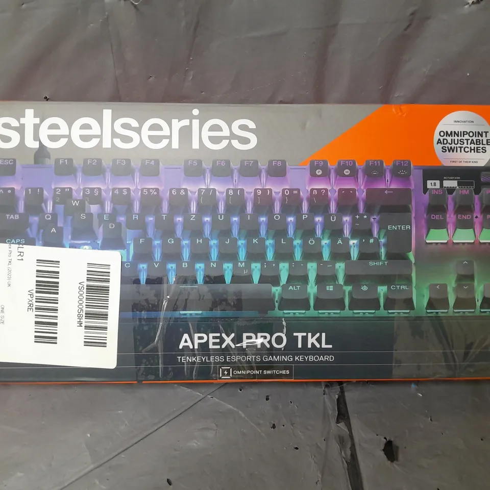 BOXED STEELSERIES APEX PRO TKL KEYBOARD