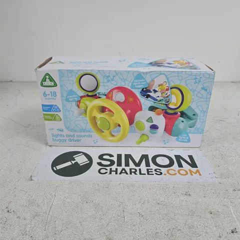 BOXED ELC 6-18 MONTHS LIGHTS AND SOUNDS BUGGY DRIVER