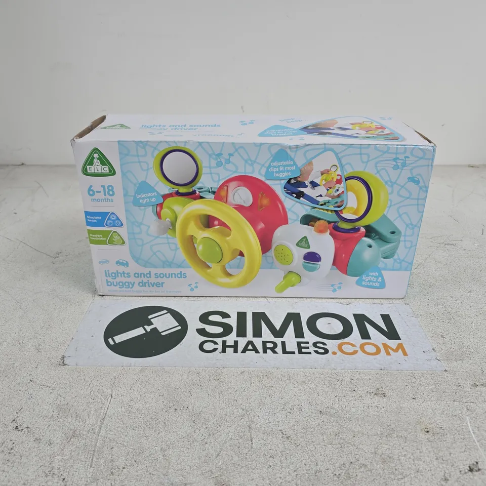 BOXED ELC 6-18 MONTHS LIGHTS AND SOUNDS BUGGY DRIVER