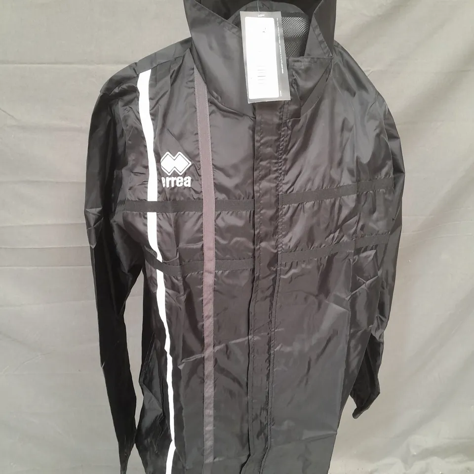 ERREA MITCHELL WINDBREAKER WATERPROOF COAT SIZE XL - BLACK