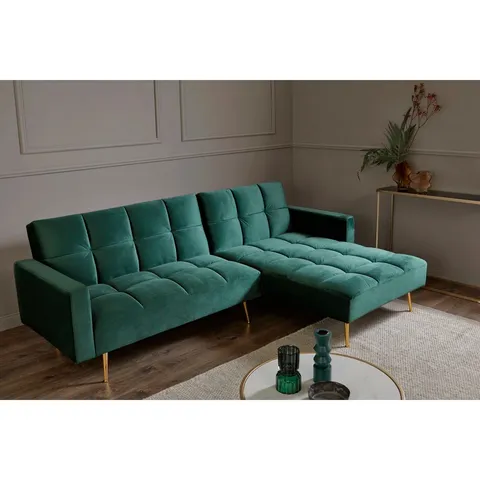 BOXED SHIFLET UPHOLSTERED CORNER SOFA (2 BOXES)