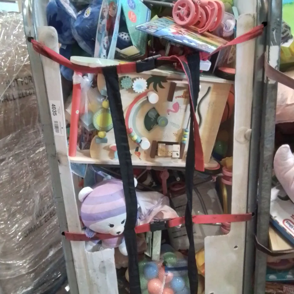 CAGE TO INCLUDE KIDS TOYS AND ACCESSORIES 