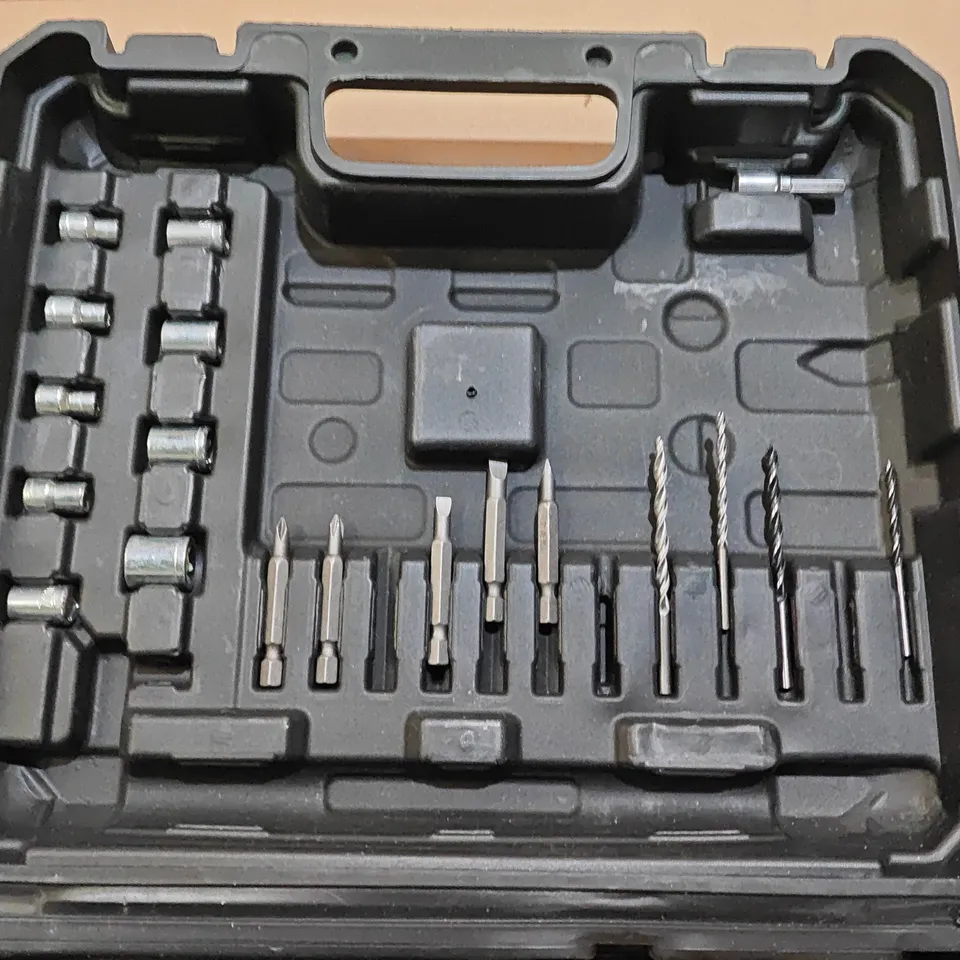 CORDLESS POWER DRILL KIT WITH TWO BATTERIES IN CASE (LITHIUM)