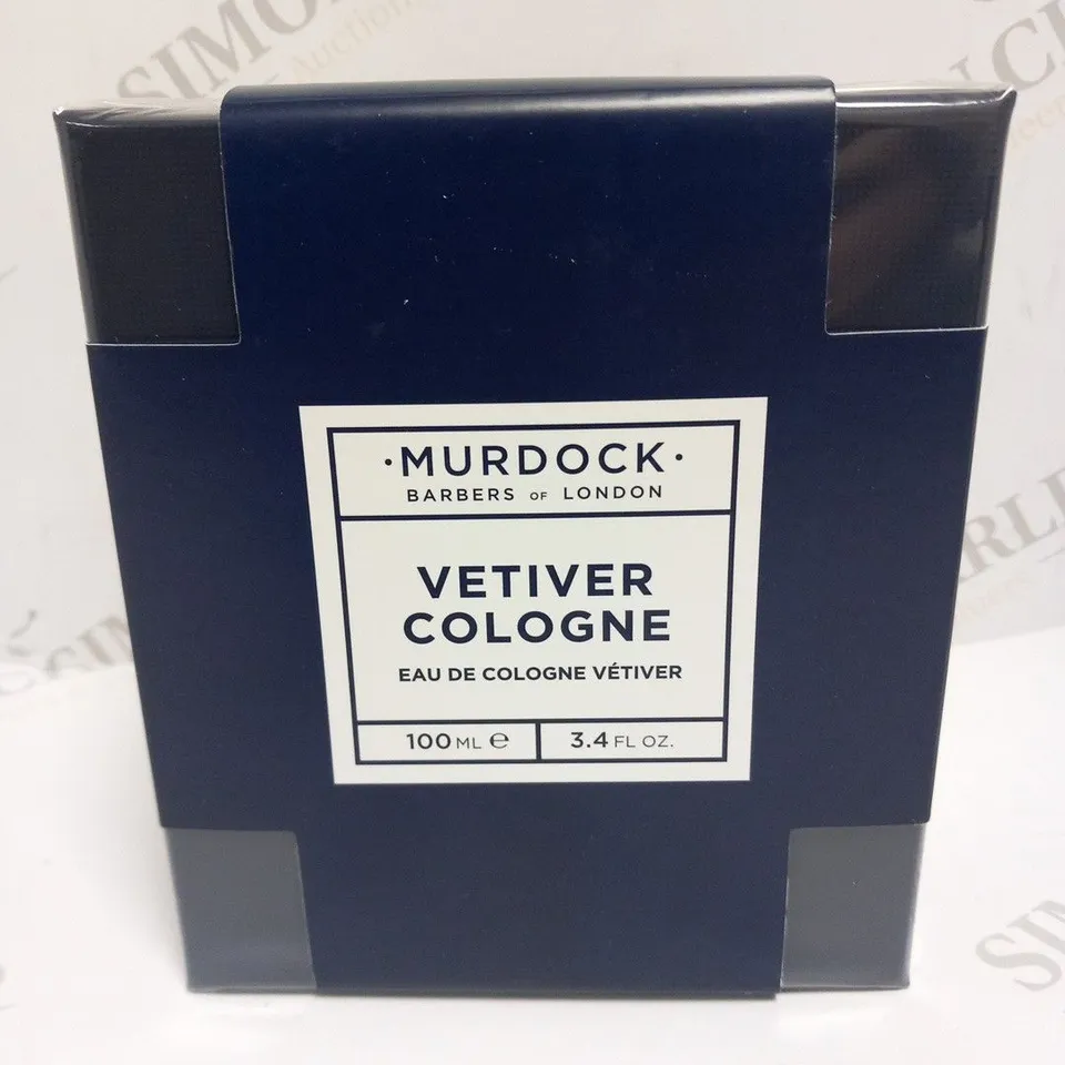 BOXED AND SEALED MURDOCK BARBERS OF LONDON VETIVER COLOGNE EAU DE COLOGNE VETIVER 100ML