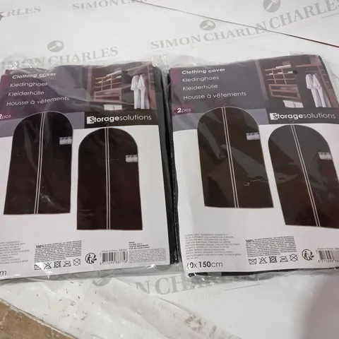 2 PACKS OF 2 CLOTHING COVERS