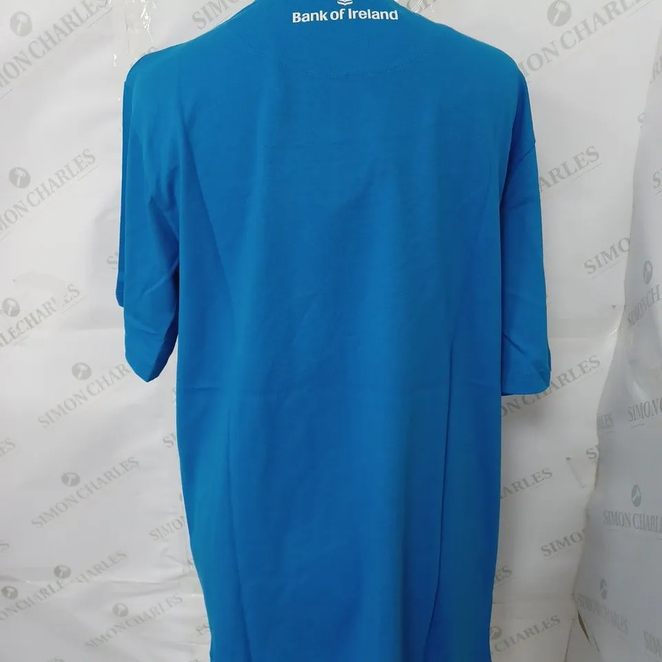 CASTORE LEINSTER PLAYERS COTTON LOGO TEE IN IMPERIAL BLUE SIZE L