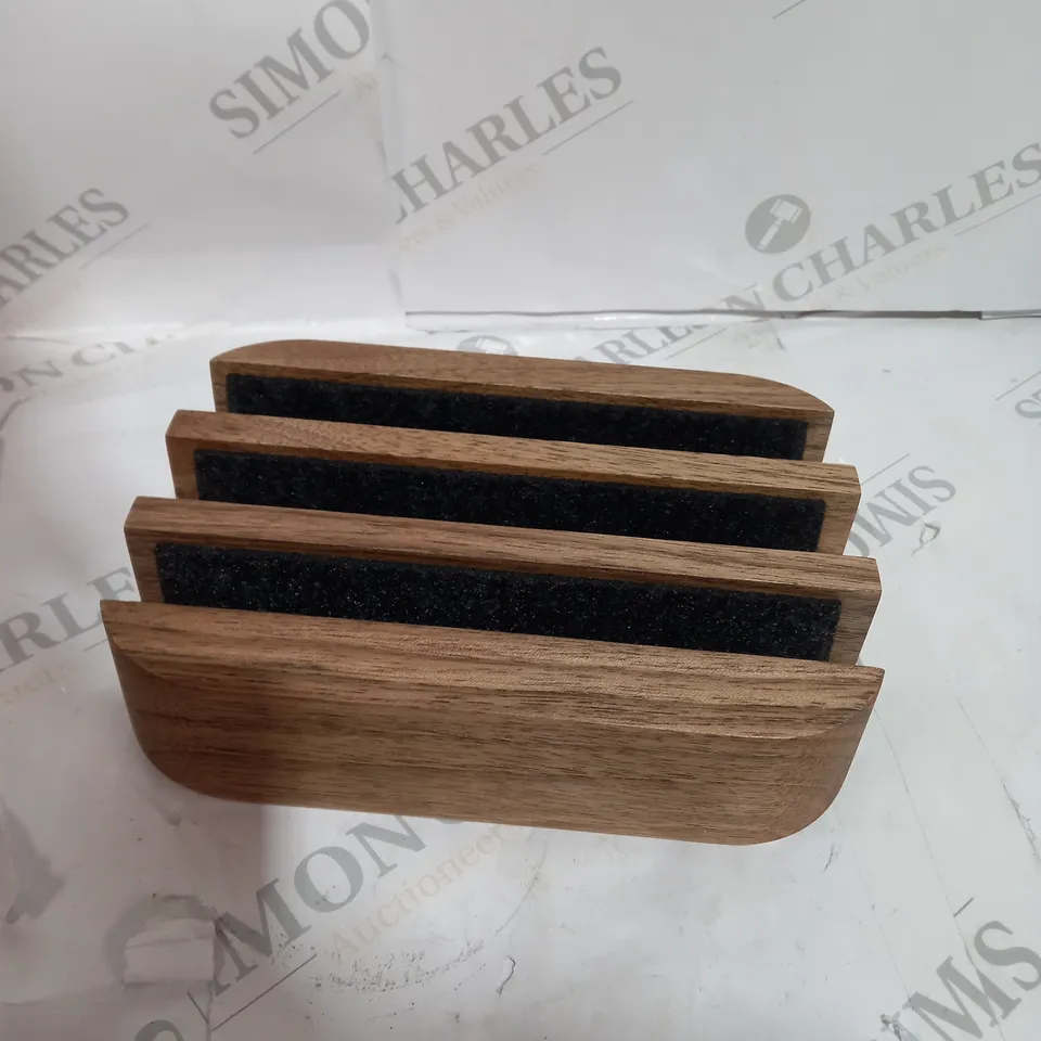 SET OF 2 WOODEN TABLET HOLDERS