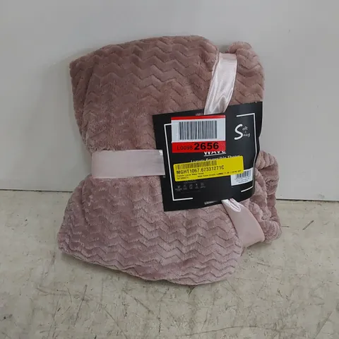 EMMRIE LUXURY WAVE THROW - MAUVE // 150 X 200cm