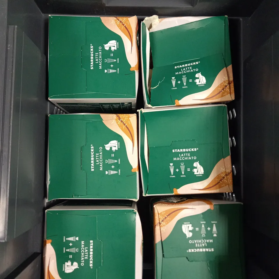 6 X BOXED DOLCE GUSTO STARBUCKS LATTE MACCHIATO PODS