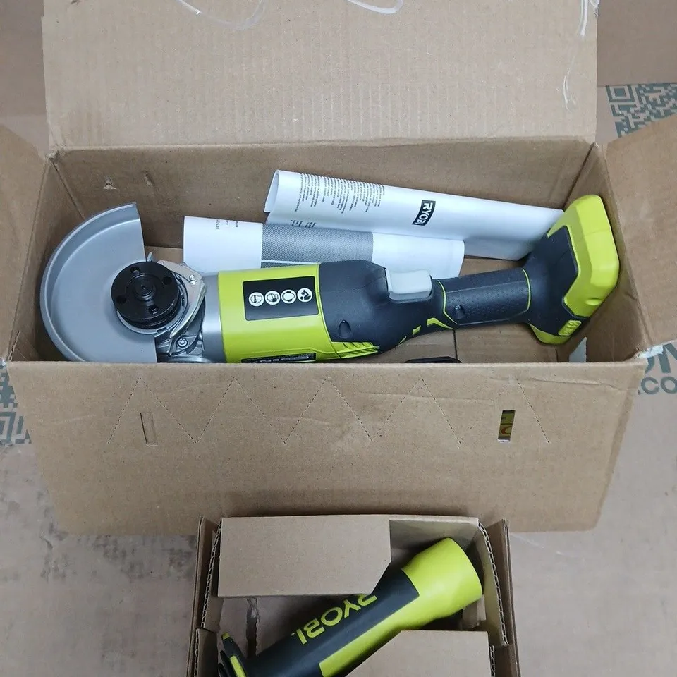 RYOBI RI8AG7-0 CORDLESS BRUSHLESS 18V 125MM ANGLE GRINDER 