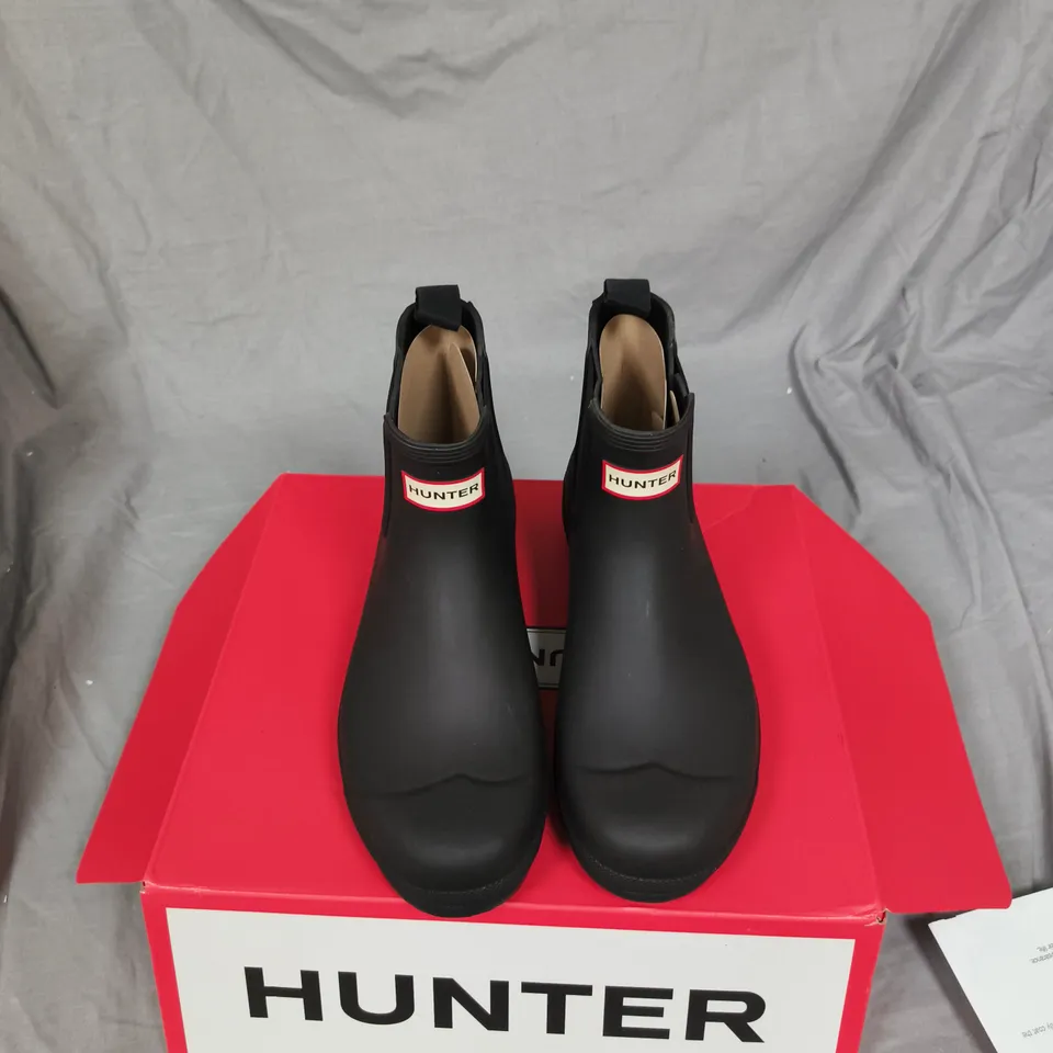 HUNTER MEN'S ORIGINAL CHELSEA BOOT – BLACK, UK 9