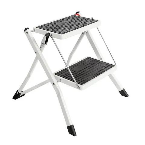 OYPLA FOLDABLE 2 STEP LADDER STEPLADDER NON SLIP TREAD SAFETY STEEL PORTABLE STEP STOOL