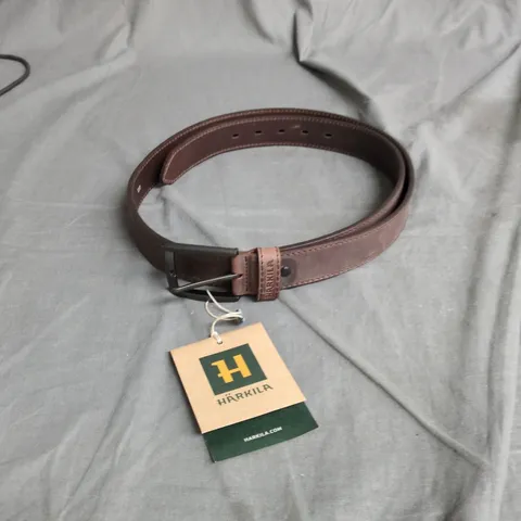 HÄRKILA LEATHER BELT – DEEP BROWN, UK 48 (120 CM)