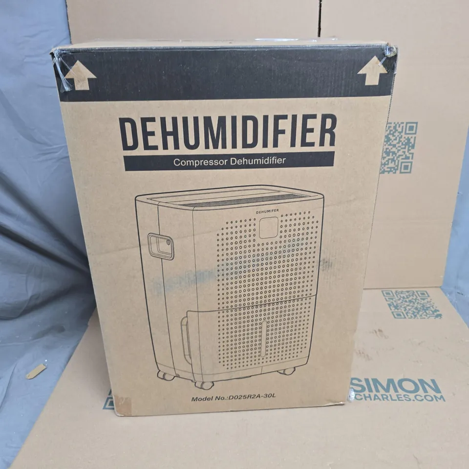 DEHUMIDIFIER – BOXED, MODEL D025R2A-30L (COMPRESSOR DEHUMIDIFIER)
