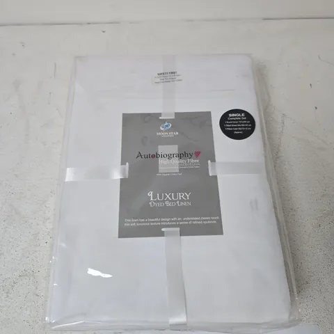 MOON STAR LONDON LUXURY DYED BED LINEN – SINGLE DUVET COVER SET