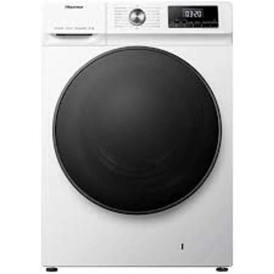 PACKAGED HISENSE 3 SERIES WFQA1014EVJM 10KG WASHING MACHINE WITH 1400 RPM - WHITE - A RATED