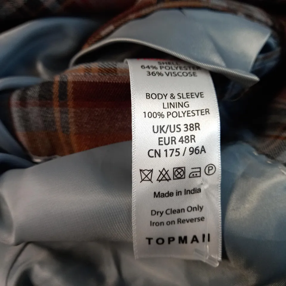 TOPMAN SUIT JACKET - SIZE 38R