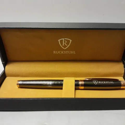 BOXED RUCKSTUHL ROSE GOLD BALL POINT PEN