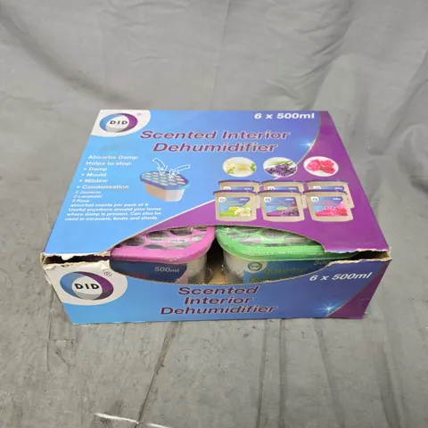 BOXED DID SCENTED INTERIOR DEHUMIDIFIERS (6X500ML)