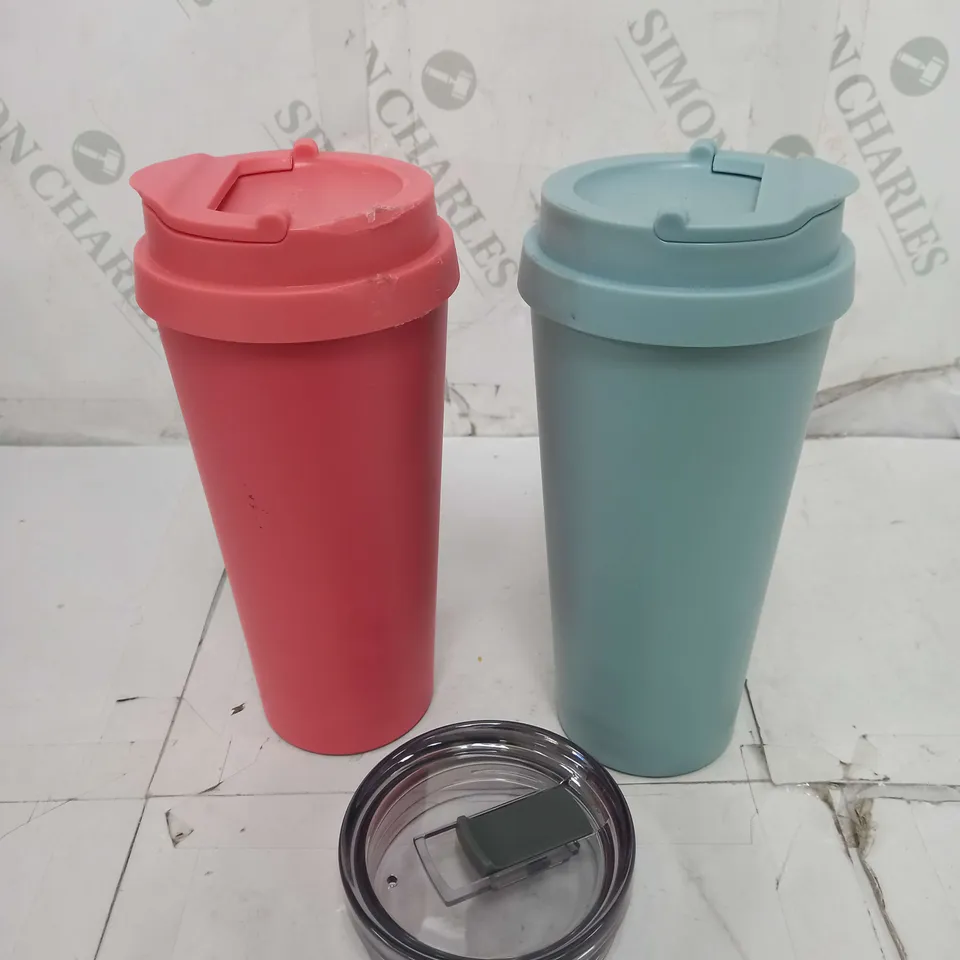 LOCK 7 TWO SEALABLE CUPS WITH SPARE LID 